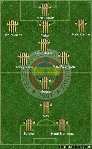 Fenerbahçe SK Formation 2011