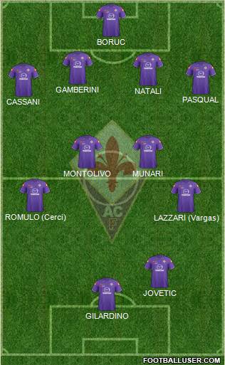 Fiorentina Formation 2011