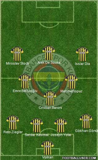 Fenerbahçe SK Formation 2011