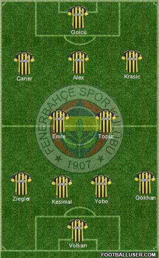 Fenerbahçe SK Formation 2011