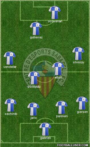 C.E. Sabadell Formation 2011