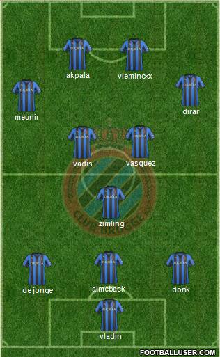 Club Brugge KV Formation 2011