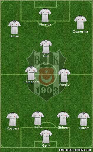 Besiktas JK Formation 2011
