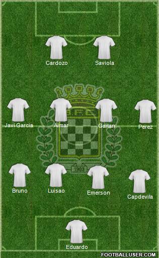 Boavista Futebol Clube - SAD 4-4-2 football formation