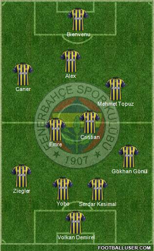 Fenerbahçe SK Formation 2011