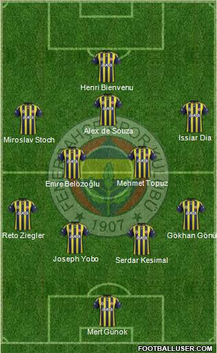 Fenerbahçe SK Formation 2011