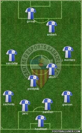 C.E. Sabadell Formation 2011