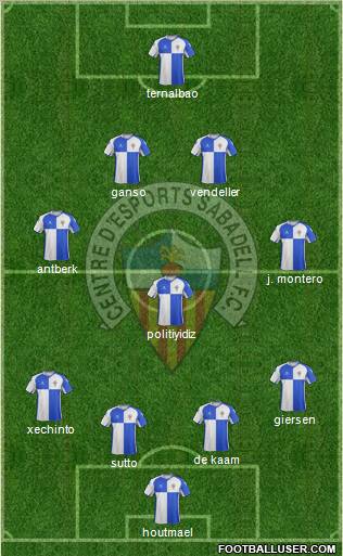 C.E. Sabadell Formation 2011