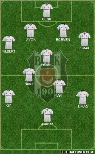 Besiktas JK Formation 2011