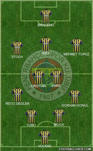 Fenerbahçe SK Formation 2011