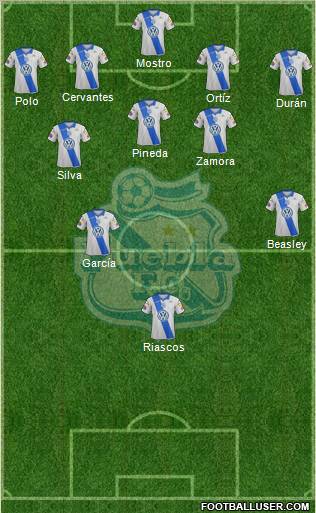 Club Puebla de la Franja football formation