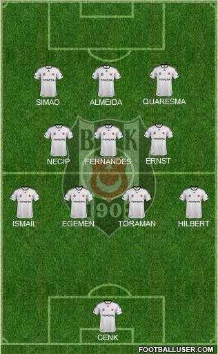 Besiktas JK Formation 2011