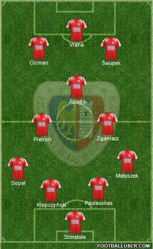 Piast Gliwice Formation 2011