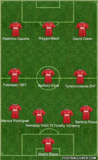 Manchester United Formation 2011