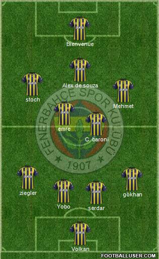 Fenerbahçe SK Formation 2011