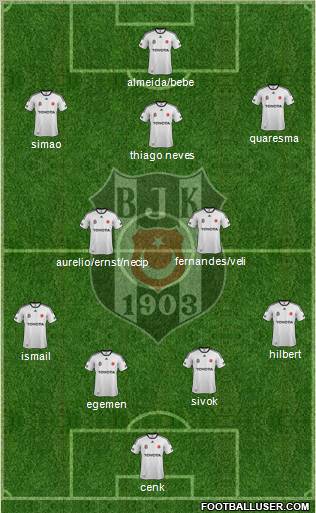 Besiktas JK Formation 2011