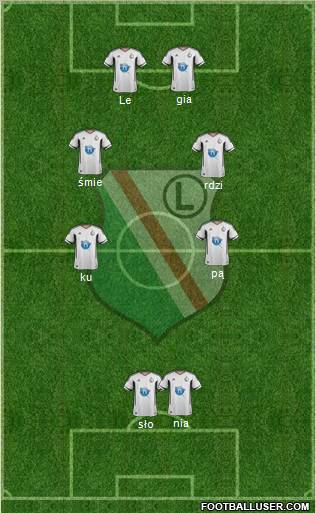 Legia Warszawa Formation 2011
