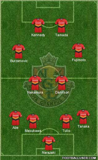 Nagoya Grampus football formation