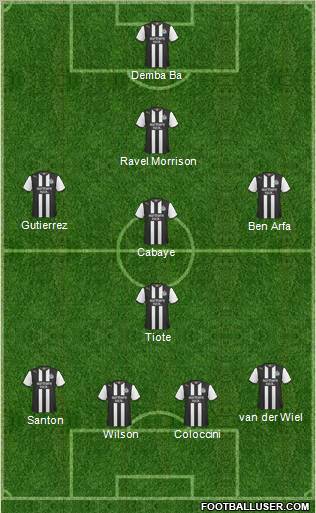 Newcastle United Formation 2011