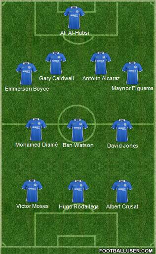 Wigan Athletic Formation 2011