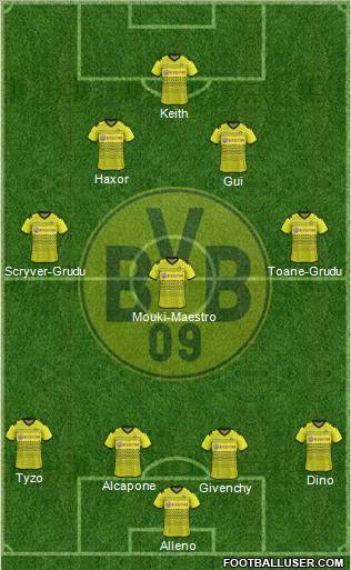 Borussia Dortmund Formation 2011