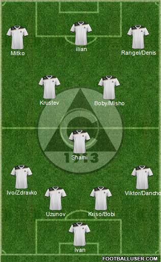 Slavia (Sofia) football formation