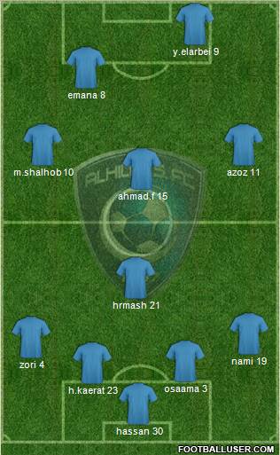 Al-Hilal (KSA) Formation 2011
