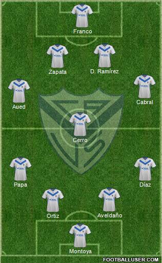 Vélez Sarsfield Formation 2011