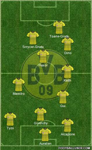Borussia Dortmund Formation 2011