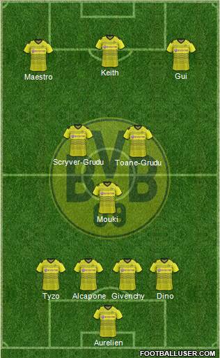 Borussia Dortmund Formation 2011