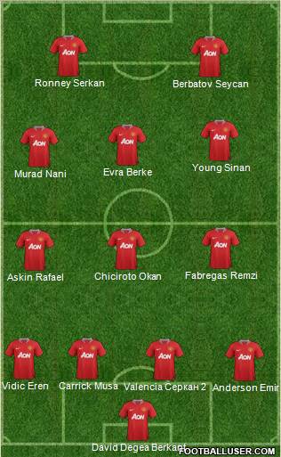 Manchester United Formation 2011