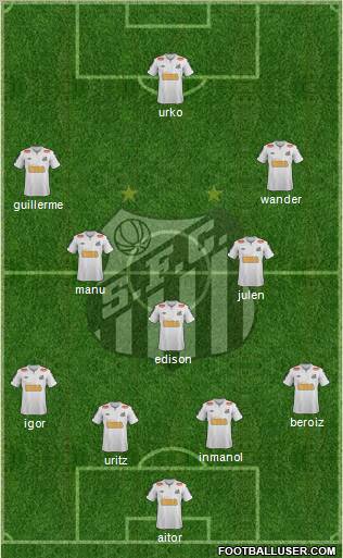 Santos FC Formation 2011
