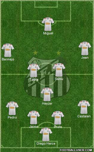 Santos FC Formation 2011