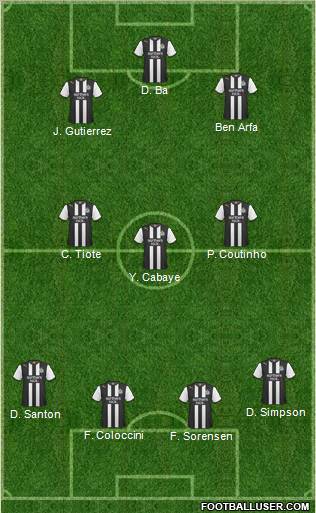 Newcastle United Formation 2011