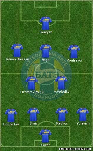 BATE Borisov Formation 2011