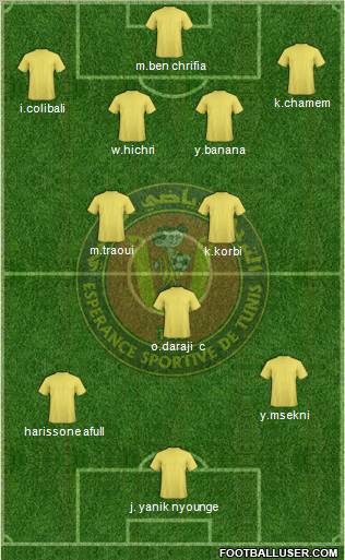 Espérance Sportive de Tunis football formation