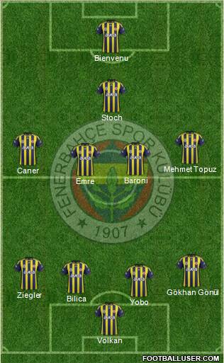 Fenerbahçe SK Formation 2011
