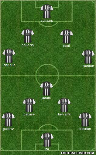 Newcastle United Formation 2011