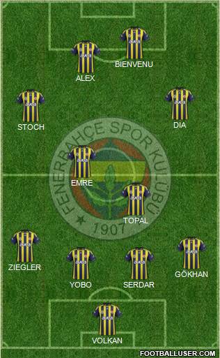 Fenerbahçe SK Formation 2011