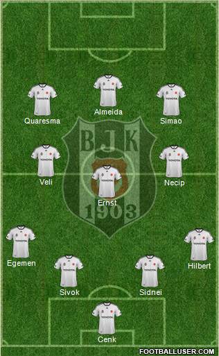 Besiktas JK Formation 2011