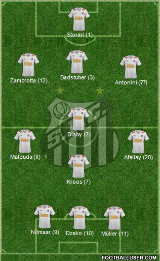 Santos FC Formation 2011