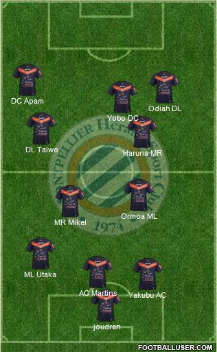 Montpellier Hérault Sport Club Formation 2011