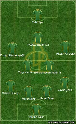 Darica Gençlerbirligi football formation