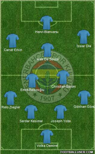 Fenerbahçe SK Formation 2011