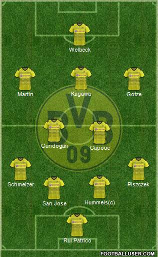 Borussia Dortmund Formation 2011
