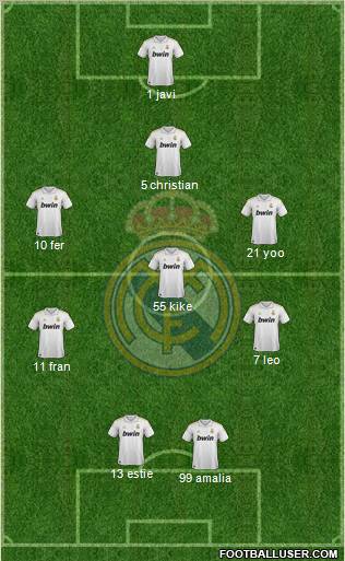 Real Madrid C.F. Formation 2011