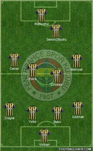 Fenerbahçe SK Formation 2011