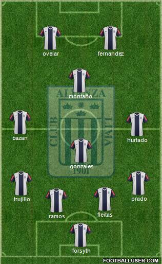 C Alianza Lima Formation 2011