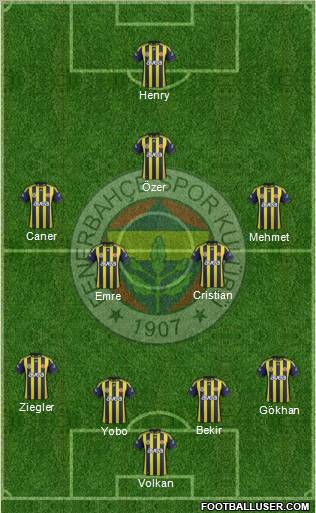 Fenerbahçe SK Formation 2011