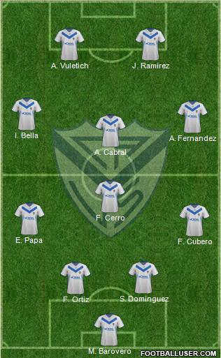 Vélez Sarsfield Formation 2011
